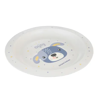 Тарілка Canpol Babies Cute Animals пластикова, 4/411_blu2, блакитна