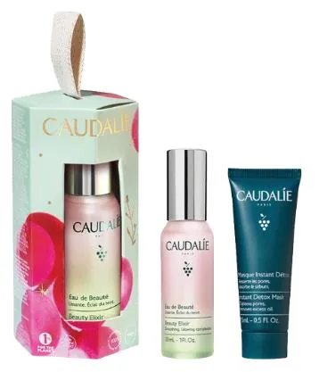 Набір Caudalie Beauty Elixir (Еліксир-вода для краси обличчя 30 мл + Детокс-маска 15 мл)