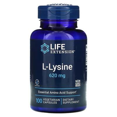 L-Лизин Life Extension L-Lysine капсулы по 620 мг №100