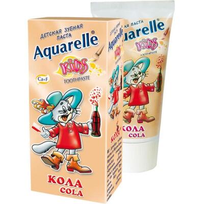 Зубная паста Aquarelle Kids Кола детская, 50 мл