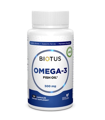 Омега-3 Biotus Omega-3 Fish Oil исландский рыбий жир капсулы №120