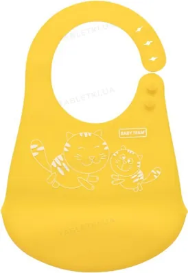 Нагрудник Baby Team 6591 силіконовий від 4 місяців