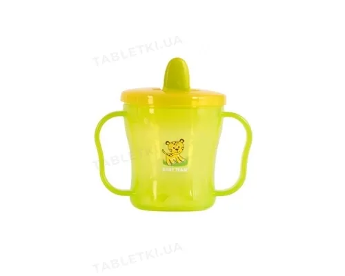 Поїльник Baby Team 5002 зі складаним носиком та ручками, від 6 місяців, 180 мл