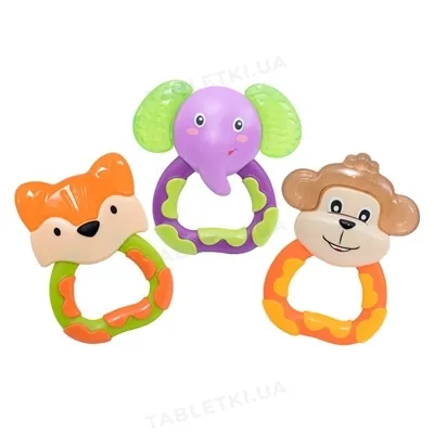 Прорізувач для зубів Baby Team 4032 Улюблені звірятка