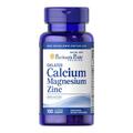Кальций Магний Цинк Puritan's Pride Chelated Calcium Magnesium Zinс, 100 каплет