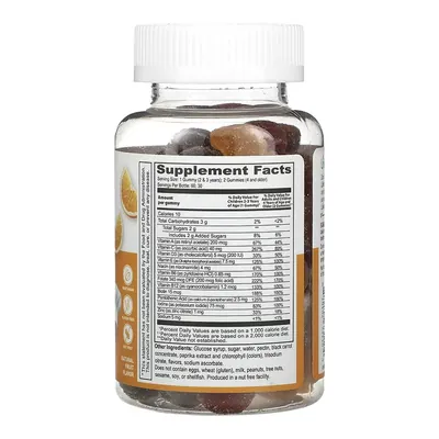 Мультивітаміни Lifeable Kids Multivitamin зі смаком фруктів, 60 жувальних цукерок