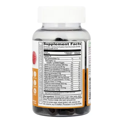 Мультивітаміни з залізом Lifeable Kids Multivitamin with Iron зі смаком малини, 60 жувальних цукерок