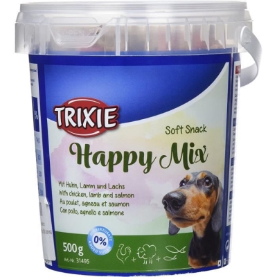 Лакомство-витамины для собак Trixie 31495 HappyMix ягнёнок лосось/курица, 500 г