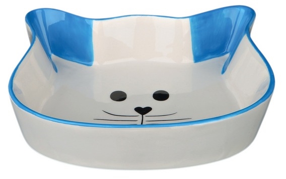 Миска для котів Trixie 24494 котяча мордочка 12 см, 250 мл