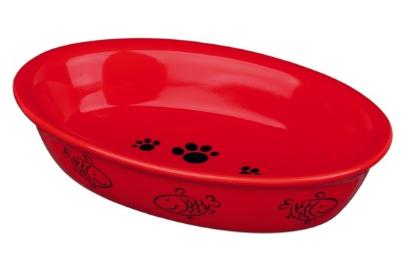 Миска для котів Trixie 24495 овальна 15 см, 200 мл