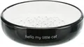 Миска для котів Trixie 24771 коротконосих порід керамічна 15 см чорно-біла, 300 мл