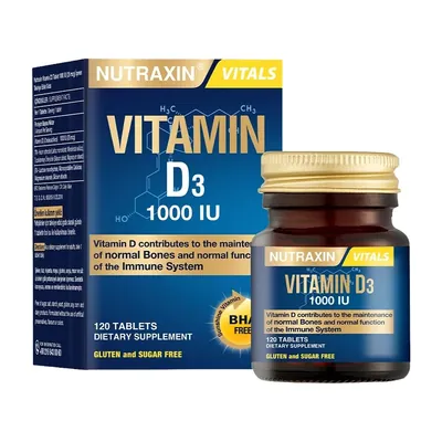Вітамін D3 Nutraxin Vitamin D3 1000 МО таблетки №120