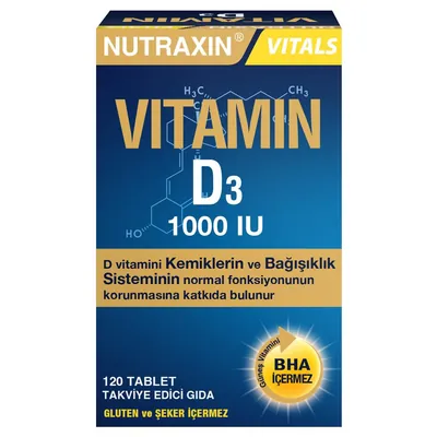 Вітамін D3 Nutraxin Vitamin D3 1000 МО таблетки №120
