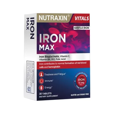 Залізо Макс Nutraxin Iron Max таблетки №30