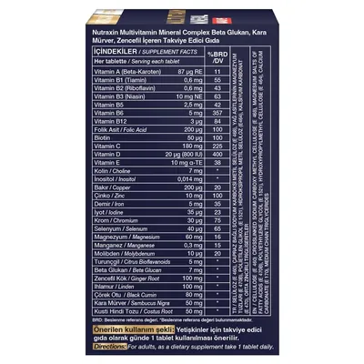 Мультимінеральний комплекс Nutraxin Multi Mineral Immune таблетки №60