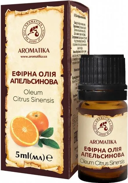 Олія ефірна Ароматика Апельсинова, 5 мл