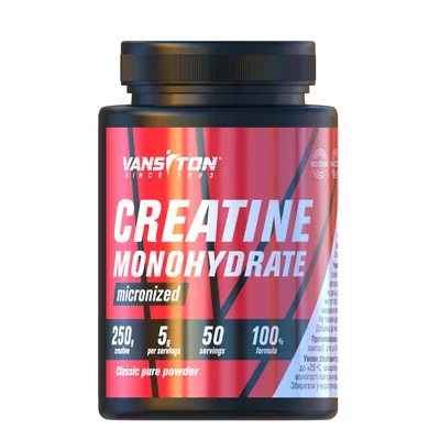 Креатин моногідрат Vansiton Creatine Monohydrate, 250 г