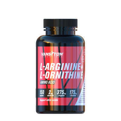 Амінокислоти Vansiton L-Arginine L-Ornithine (аргінін і орнітин), 150 капсул