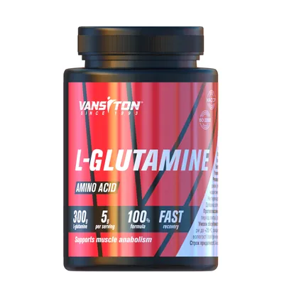 L-глютамін Vansiton L-Glutamine, 300 г
