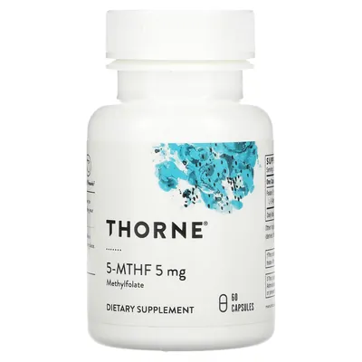 Метилфолат 5-МТГФ Thorne Research 5-MTHF 5 мг капсули №60