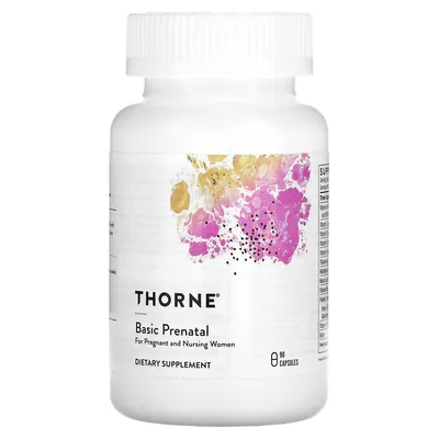 Мультивітаміни для вагітних і жінок, що годують Thorne Research Basic Prenatal капсули №90
