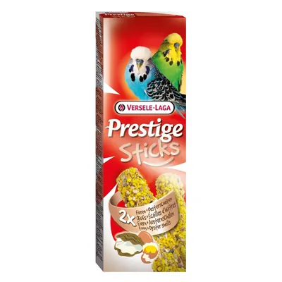 Ласощі для хвилястих папуг Versele-Laga Prestige Sticks Budgies Eggs&Oyster Shells яйця та раковини устриць, 60 г