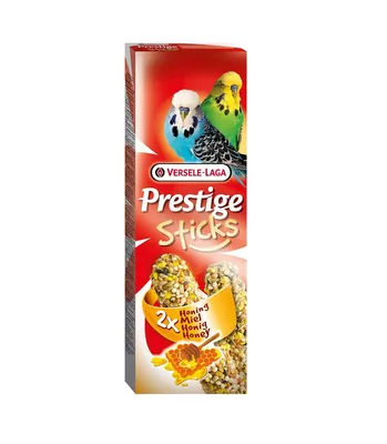 Ласощі для хвилястих папуг Versele-Laga Prestige Sticks Budgies Honey з медом, 60 г