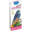 Лакомство для волнистых попугаев Природа PR240094 Коктейль Колосок сафлор, лесная ягода, кокос, 3 штуки