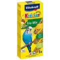 Ласощі для декоративних папуг Vitakraft Kracker Trio-Mix з інжиром, бананом та ківі, 3 штуки