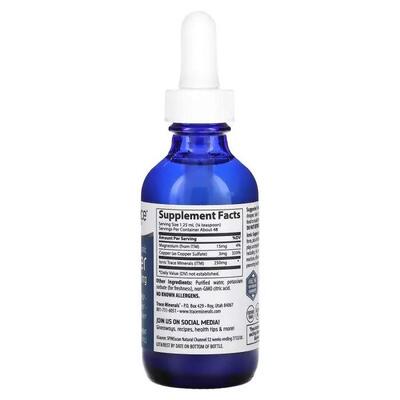 Медь ионная Trace Minerals Ionic Copper 3 мг в каплях, 59 мл