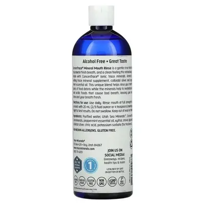 Ополіскувач для порожнини рота мінеральний Trace Minerals ConcenTrace Mineral Mouth Rinse, 473 мл