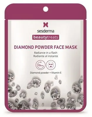 Маска для обличчя SesDerma Diamond Powder Для сяяння шкіри тканинна, 1 штука