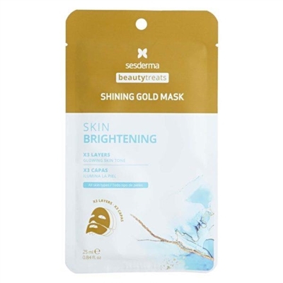 Маска для обличчя Sesderma Shining Gold MasK Sesderma Для сяяння шкіри тришарова, 1 штука