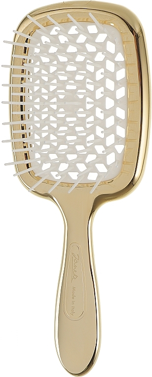 Щетка Janeke Superbrush для волос, золото с белым