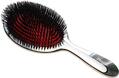 Щетка Janeke Superbrush для волос Комби с натуральной щетиной L, серебряная