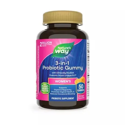 Пробіотик для жінок Nature's Way Women's Probiotic смак апельсина, 50 жувальних цукерок