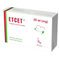 Етсет таблетки, в/о по 20 мг №84 (14х6)
