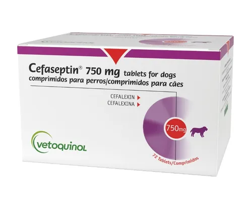 Цефасептін Vetquinol 750 мг антибактеріальний препарат для собак, 6 таблеток