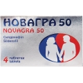 Новагра 50 таблетки, п/плен. обол. по 50 мг №4