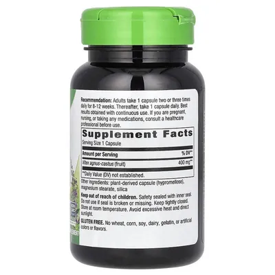 Авраамове дерево Nature's Way Vitex (Fruit) 400 мг, 100 капсул