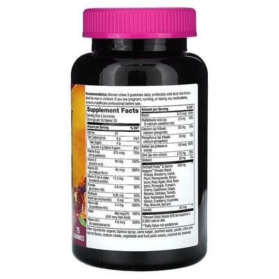 Мультивитамины для женщин Nature's Way Alive! Womens Premium, 75 жевательных таблеток