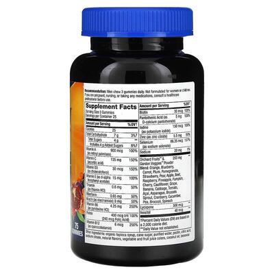 Мультивитамины для мужчин Nature's Way Alive! Men's Premium, 75 жевательных таблеток