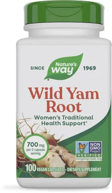 Дикий ямс Nature's Way Wild Yam, 100 капсул