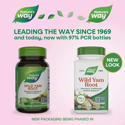 Дикий ямс Nature's Way Wild Yam, 100 капсул