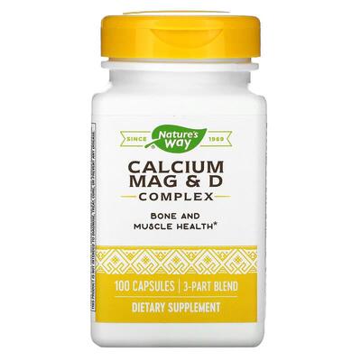 Кальций Магний & Витамин D Nature's Way Calcium Mag & D Complex, 100 капсул