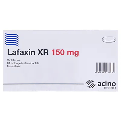 Лафаксин XR таблетки прол./д. по 150 мг №28 (14х2)