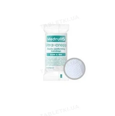 Бинт еластичний Medrull Ultra-crepp високої розтяжності 4 м х 6 см