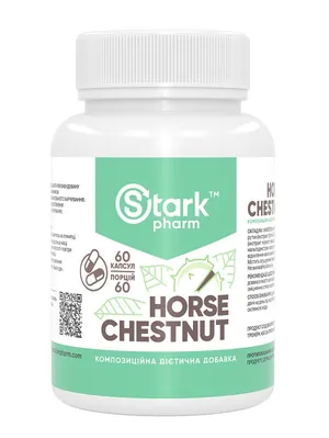 Кінський каштан Stark Pharm Stark Horse Chestnut, 60 капсул