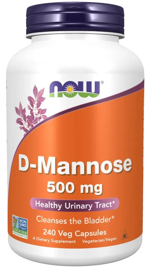 D-Манноза 500 мг NOW D-Mannose вег. капсули №240