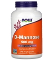 D-манноза 500 мг NOW D-Mannose, 240 растительных капсул